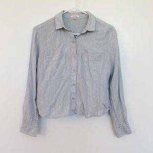 Sunday Best Aritzia Long Sleeve Cropped Button Down
